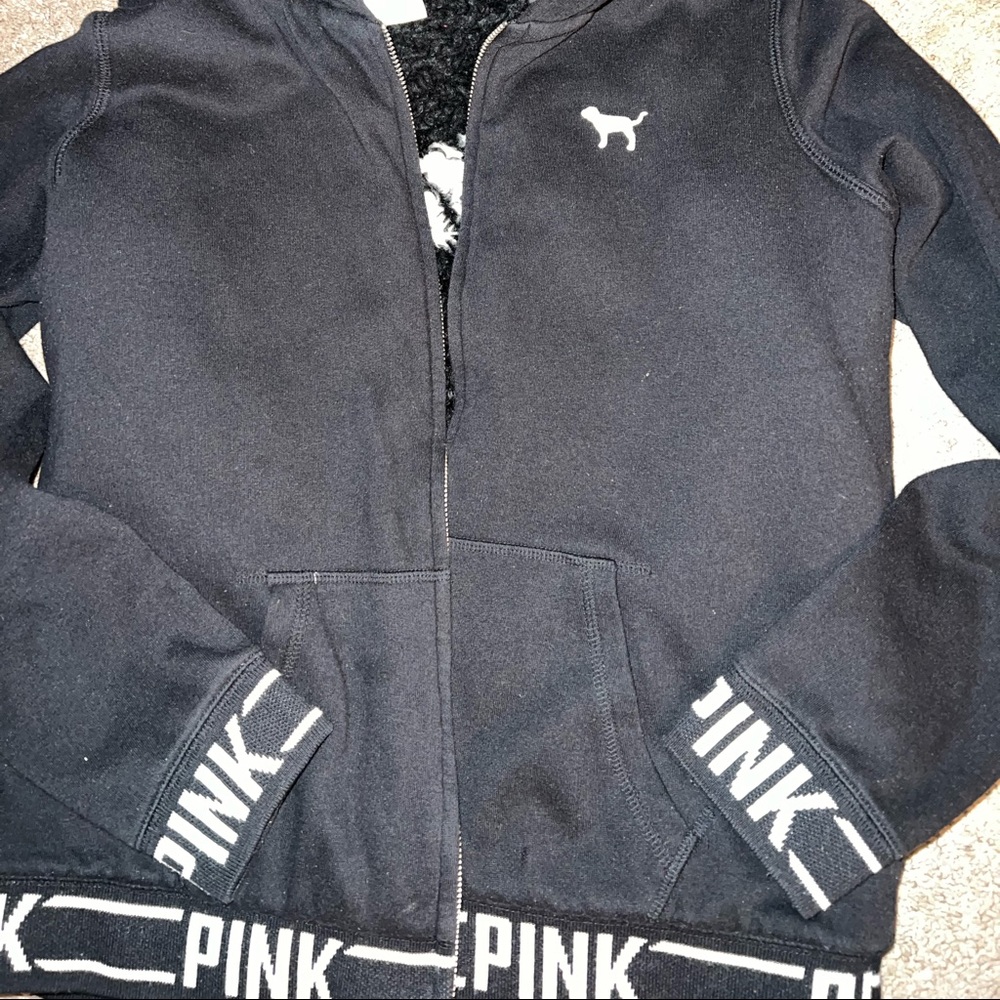 PINK victoria secret fleece coat